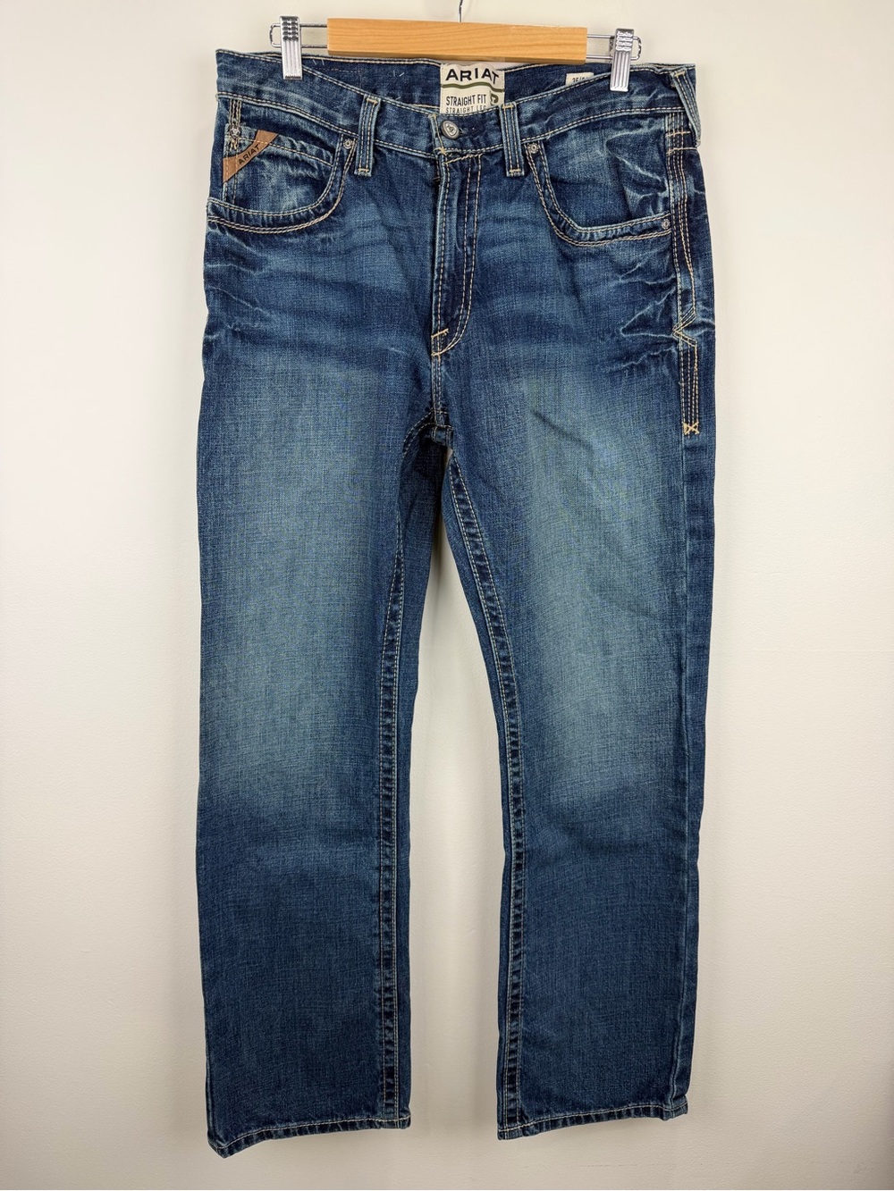 Ariat M5 Boundary Gulch Jeans 35x34 Straight Leg Western Cowboy Denim